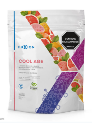 Fuxion - COOL AGE, Bebida con Colágeno Hidrolizado para la piel - 28 Sticks