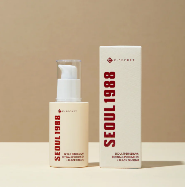 K SECRET - Sérum Facial SEOUL 1988 Serum: Retinal Liposome 2% + Black Ginseng, 30ml